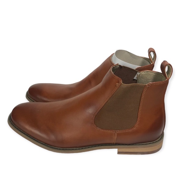 Deer Stags NIB Brown Luggage Tribeca Chelsea Ankle Boots - Men's 10 1/2 M - Picture 2 of 15